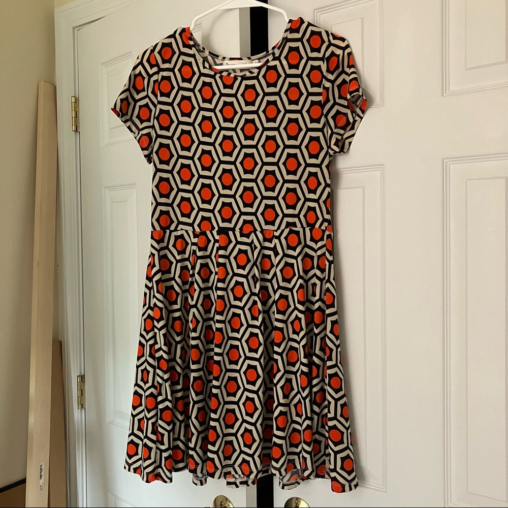 Modcloth Hexagon-print Dress